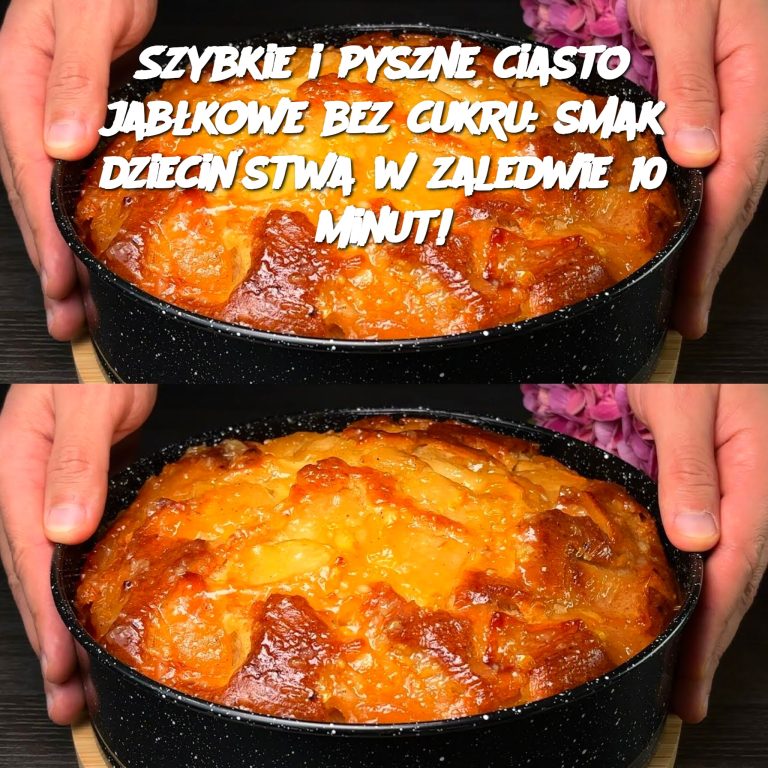 Szybkie i pyszne ciasto jabłkowe bez cukru: smak dzieciństwa w zaledwie 10 minut!