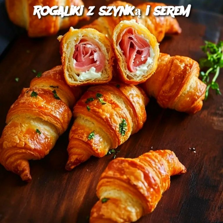 Rogaliki z Szynką i Serem (Ham and Cheese Croissants)