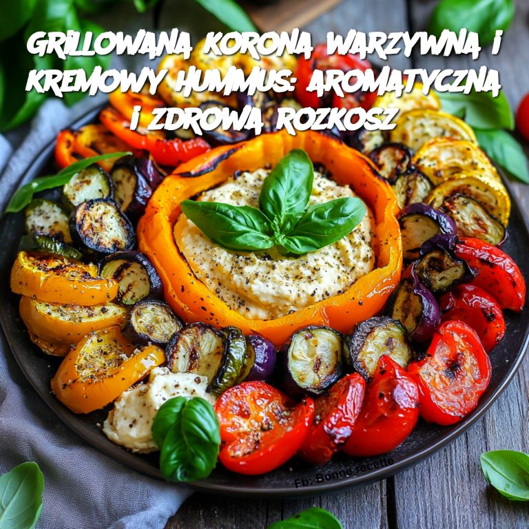 Grillowana korona warzywna i kremowy hummus: aromatyczna i zdrowa rozkosz