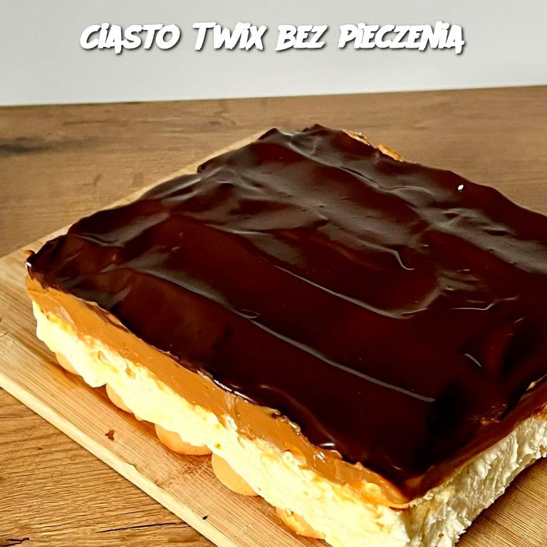 Ciasto Twix bez pieczenia (No-Bake Twix Cake)