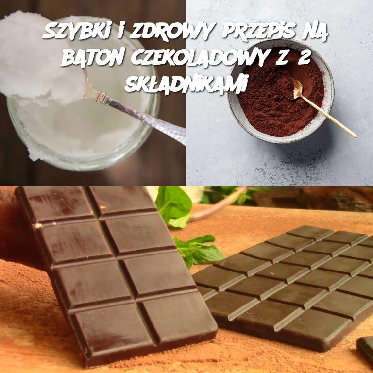 Szybki i zdrowy przepis na baton czekoladowy z 2 składnikami