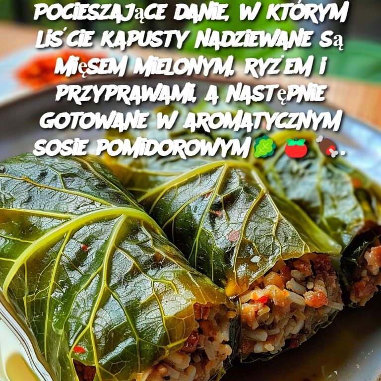 Pocieszające danie, w którym liście kapusty nadziewane są mięsem mielonym, ryżem i przyprawami, a następnie gotowane w aromatycznym sosie pomidorowym🥬🍅🍖.