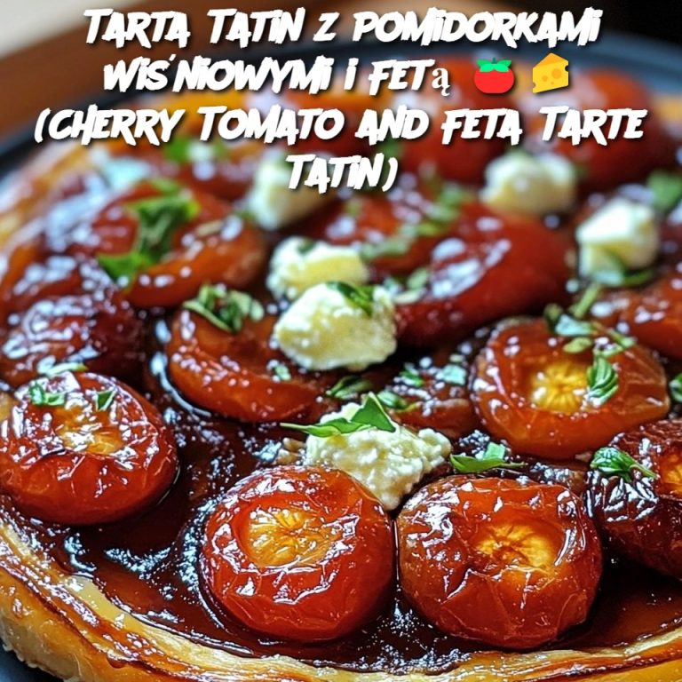 Tarta Tatin z Pomidorkami Wiśniowymi i Fetą 🍅🧀 (Cherry Tomato and Feta Tarte Tatin)