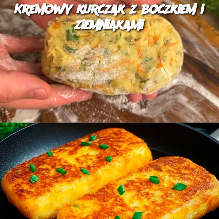 Kremowy kurczak z boczkiem i ziemniakami