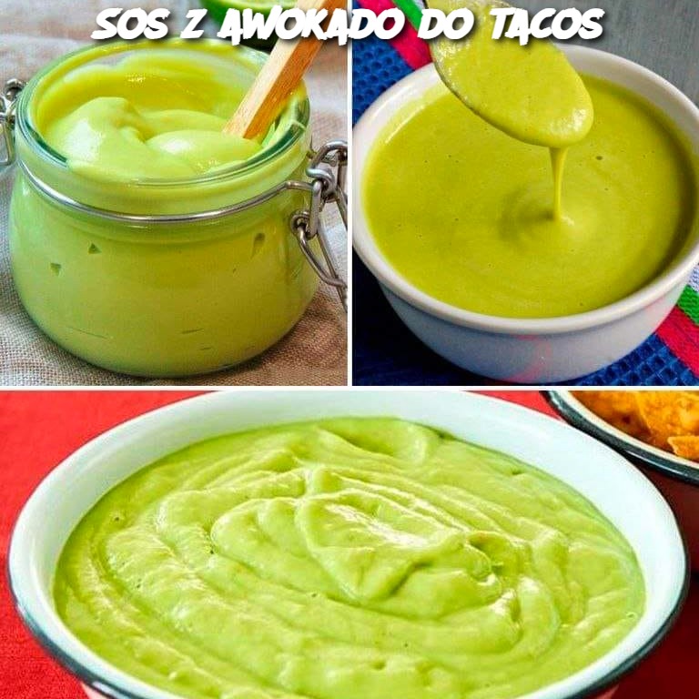 Sos z awokado do tacos