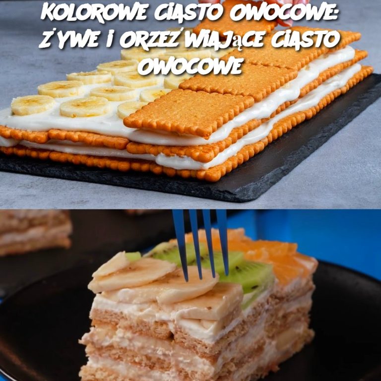 Kolorowe Ciasto Owocowe: Żywe i Orzeźwiające Ciasto Owocowe