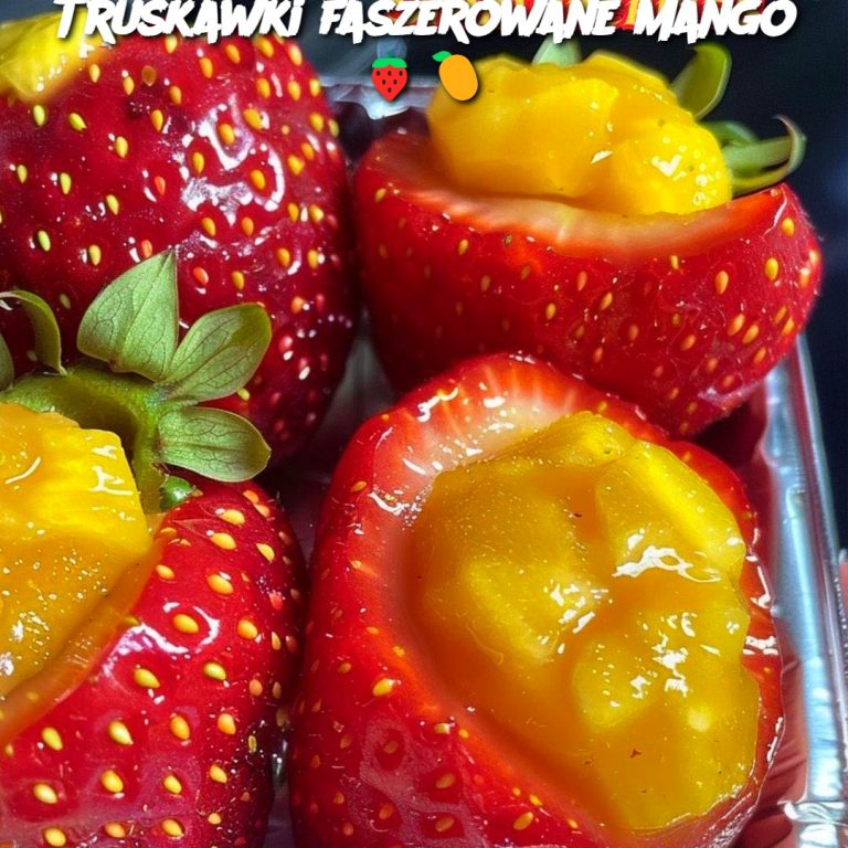 Truskawki faszerowane mango 🍓🥭