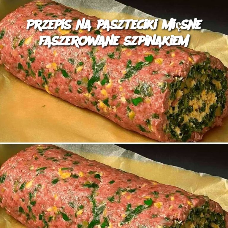 Przepis na paszteciki mięsne faszerowane szpinakiem