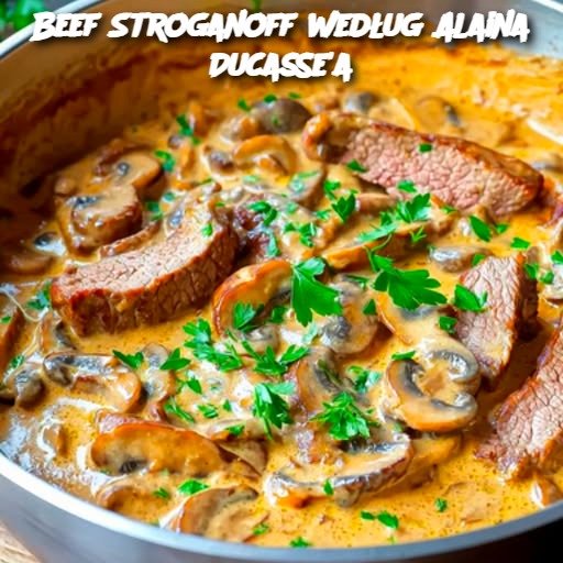 Beef Stroganoff według Alaina Ducasse'a