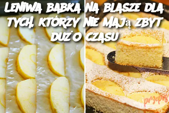 Leniwa babka na blasze dla tych, którzy nie mają zbyt dużo czasu