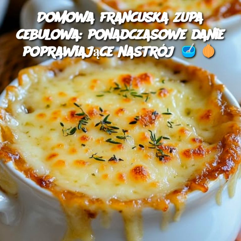 Domowa francuska zupa cebulowa: ponadczasowe danie poprawiające nastrój 🥣🧅