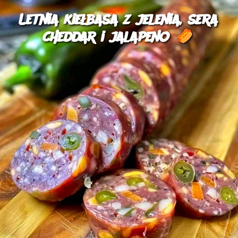 Letnia kiełbasa z jelenia, sera cheddar i jalapeño 🌭