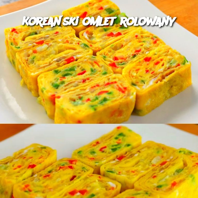 Koreański omlet rolowany