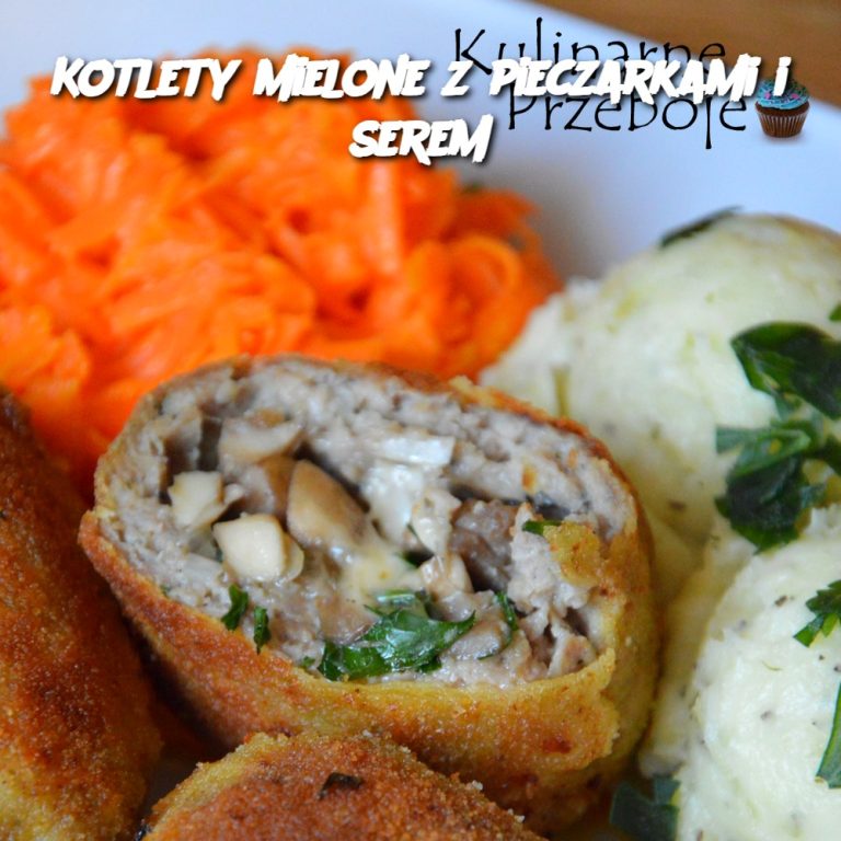 Kotlety Mielone z Pieczarkami i Serem (Ground Meat Patties with Mushrooms and Cheese)