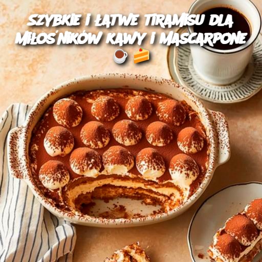 Szybkie i łatwe tiramisu dla miłośników kawy i mascarpone ☕🍰