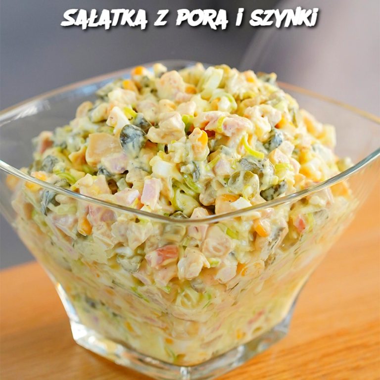 Sałatka z Porą i Szynką (Leek and Ham Salad)