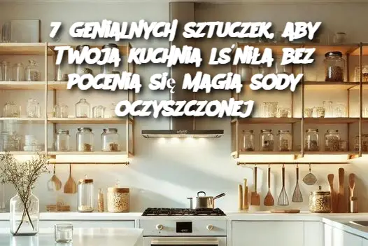 7 genialnych sztuczek, aby Twoja kuchnia lśniła bez pocenia się Magia sody oczyszczonej