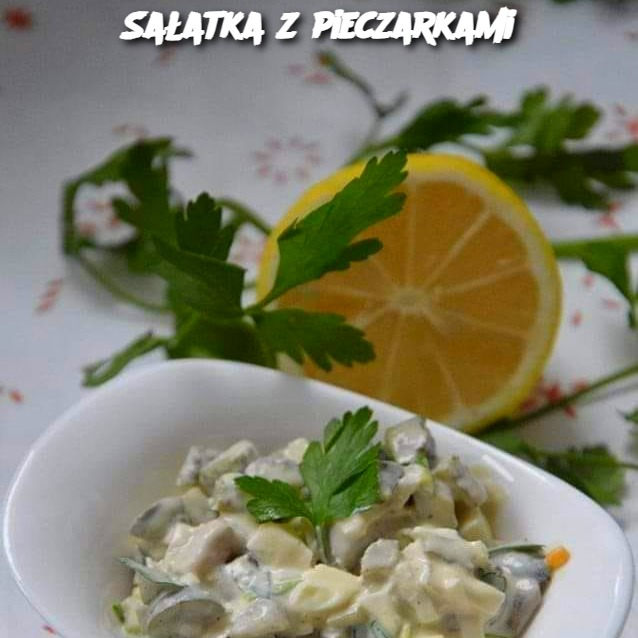 Mushroom Salad (Sałatka z Pieczarkami)