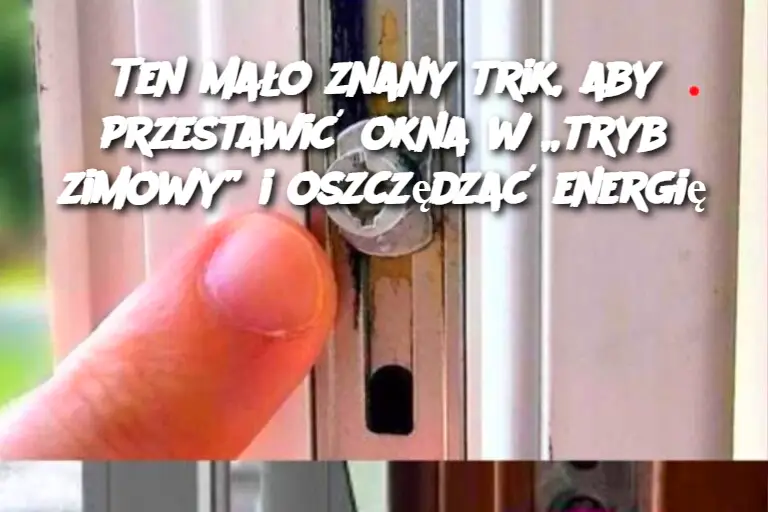 Ten mało znany trik, aby przestawić okna w „tryb zimowy” i oszczędzać energię