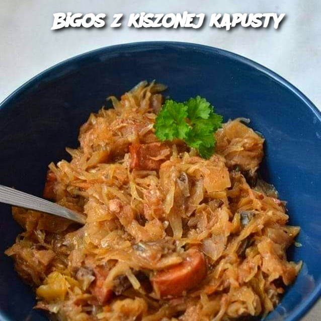 Bigos z Kiszonej Kapusty (Polish Sauerkraut Stew)