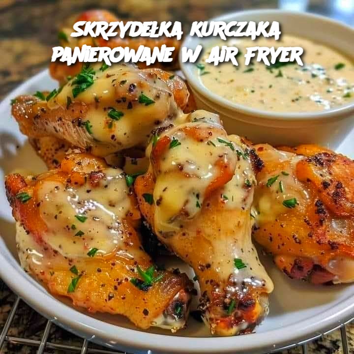 Skrzydełka kurczaka panierowane w Air Fryer