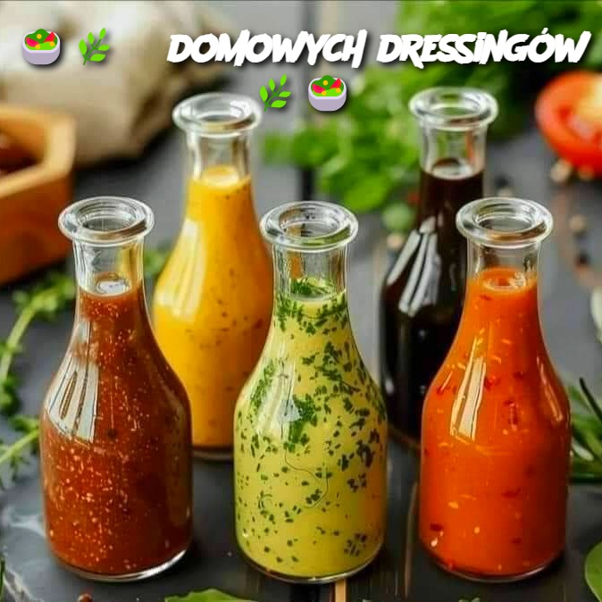 🥗🌿 5 domowych dressingów 🌿🥗