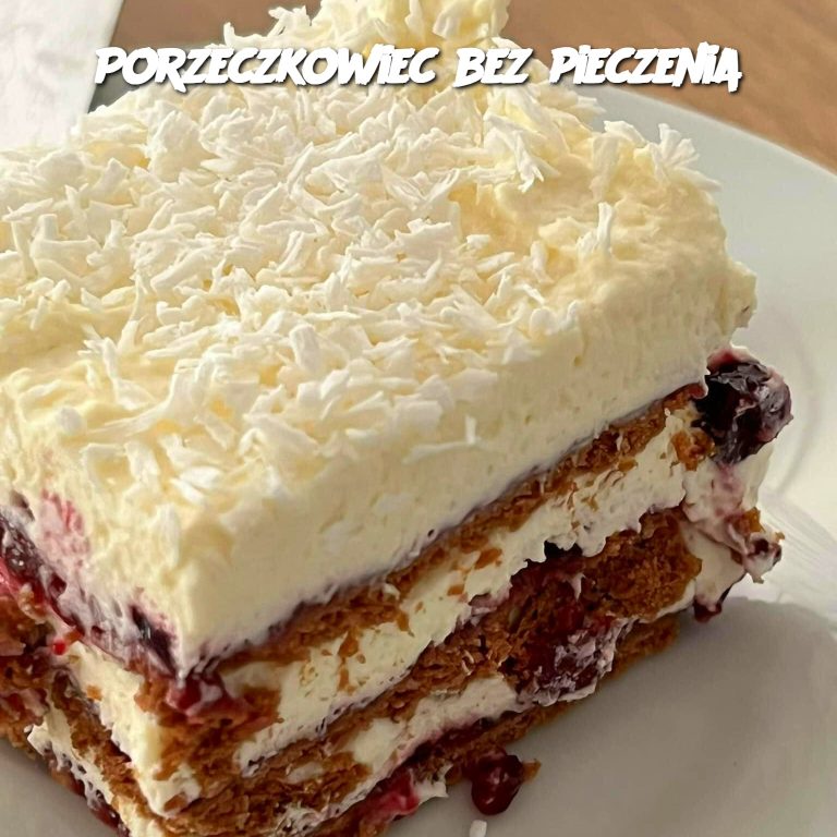 Porzeczkowiec bez pieczenia (No-Bake Currant Cake)