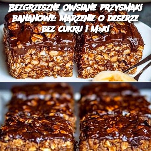 Bezgrzeszne owsiane przysmaki bananowe: marzenie o deserze bez cukru i mąki