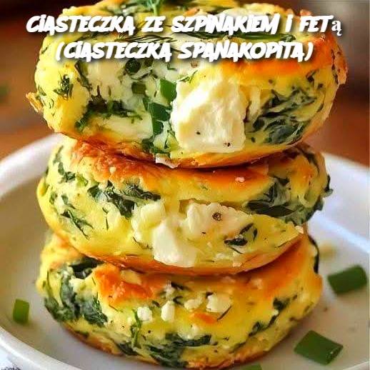 Ciasteczka ze szpinakiem i fetą (ciasteczka Spanakopita)