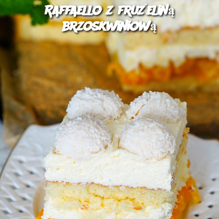 Raffaello with Peach Fruit Filling