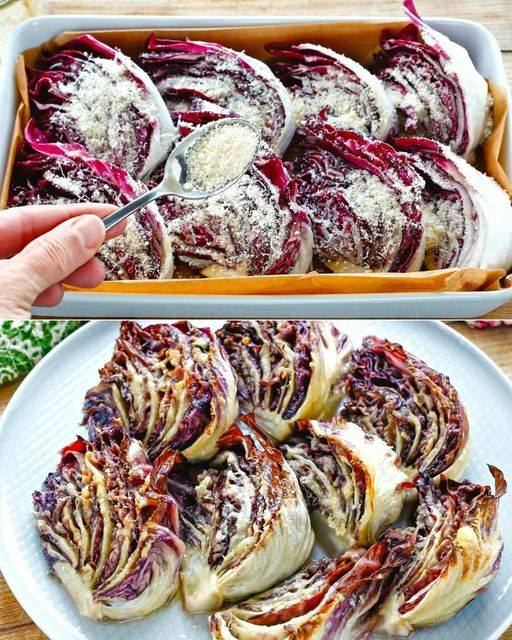 Radicchio al forno: la ricetta per un contorno veloce e gustoso