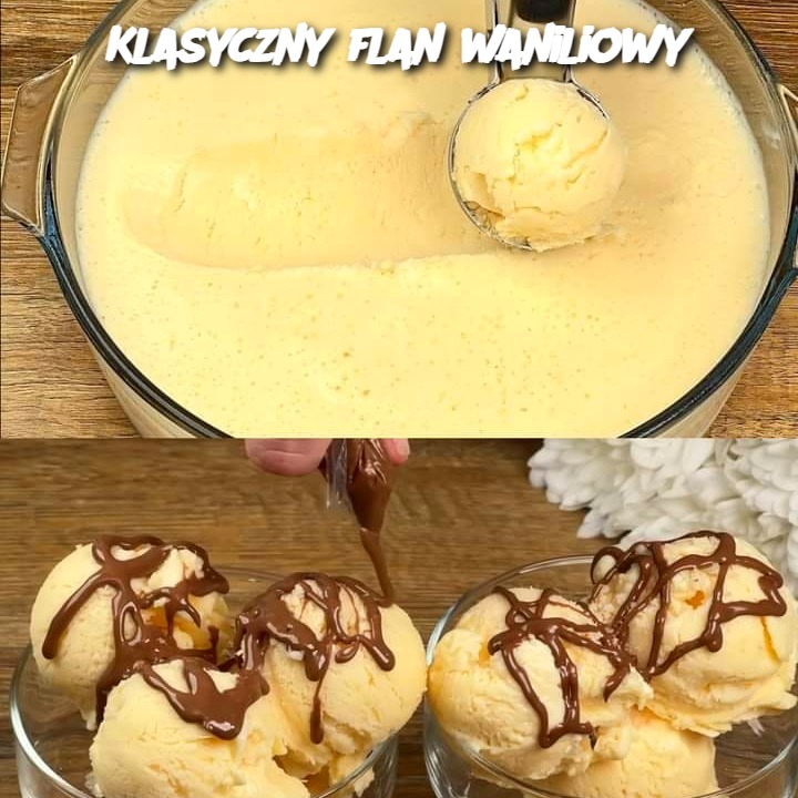 Klasyczny flan waniliowy