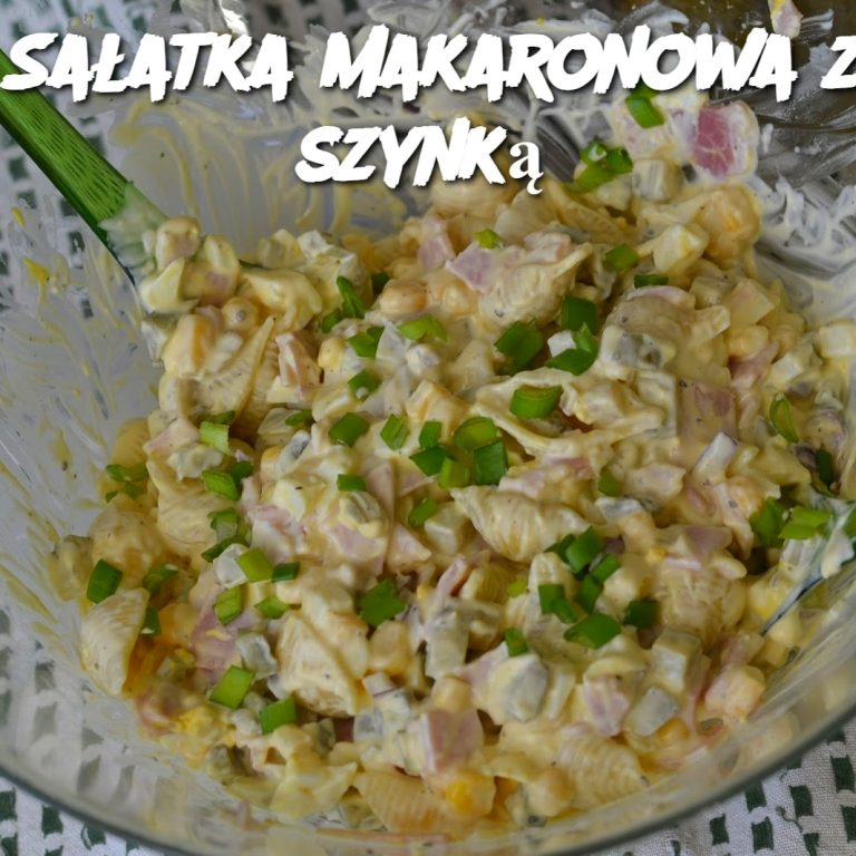 Sałatka makaronowa z szynką