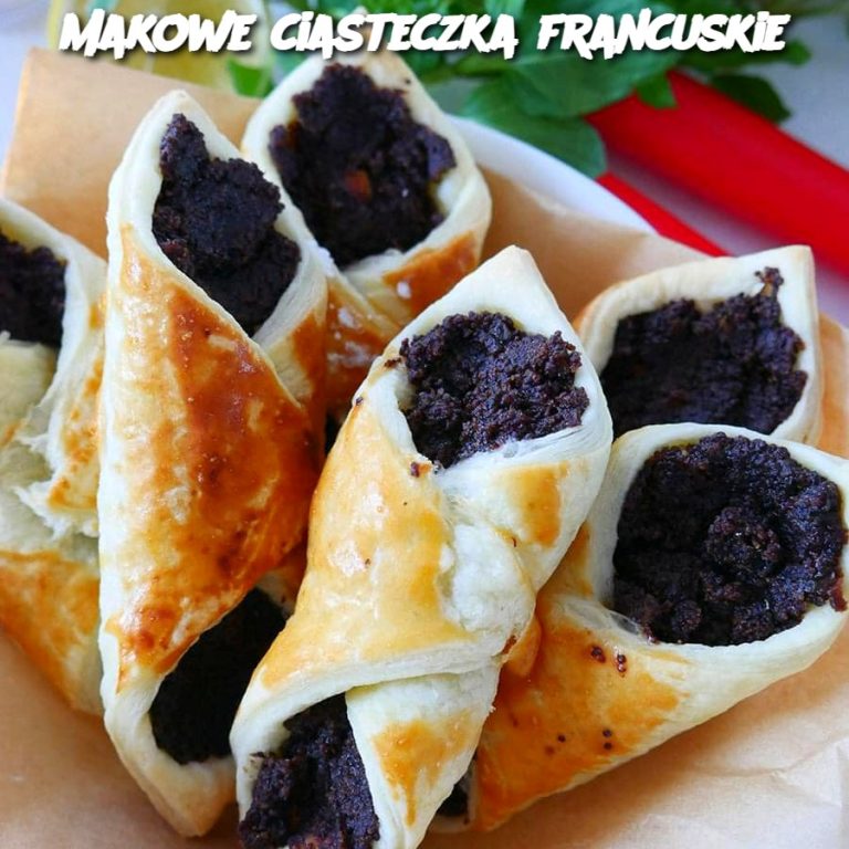 Makowe ciasteczka francuskie