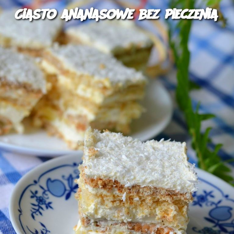 Ciasto ananasowe bez pieczenia