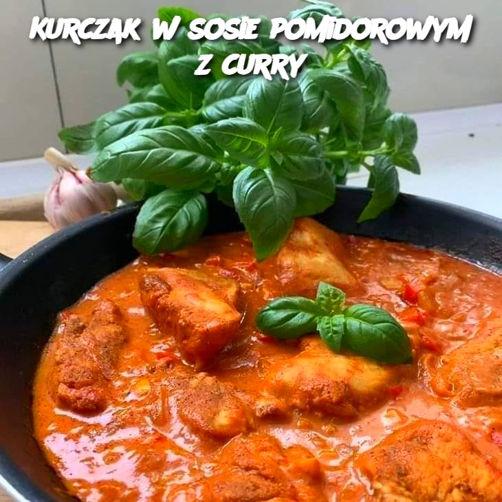 Kurczak w sosie pomidorowym z curry