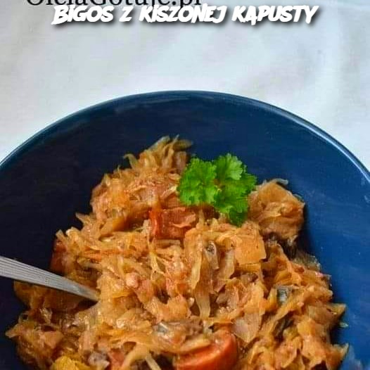 Bigos z Kiszonej Kapusty