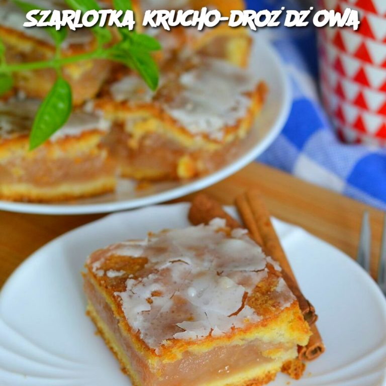 Szarlotka krucho-drożdżowa