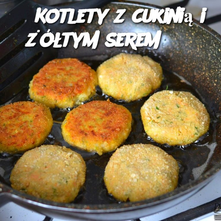 Kotlety z cukinią i żółtym serem