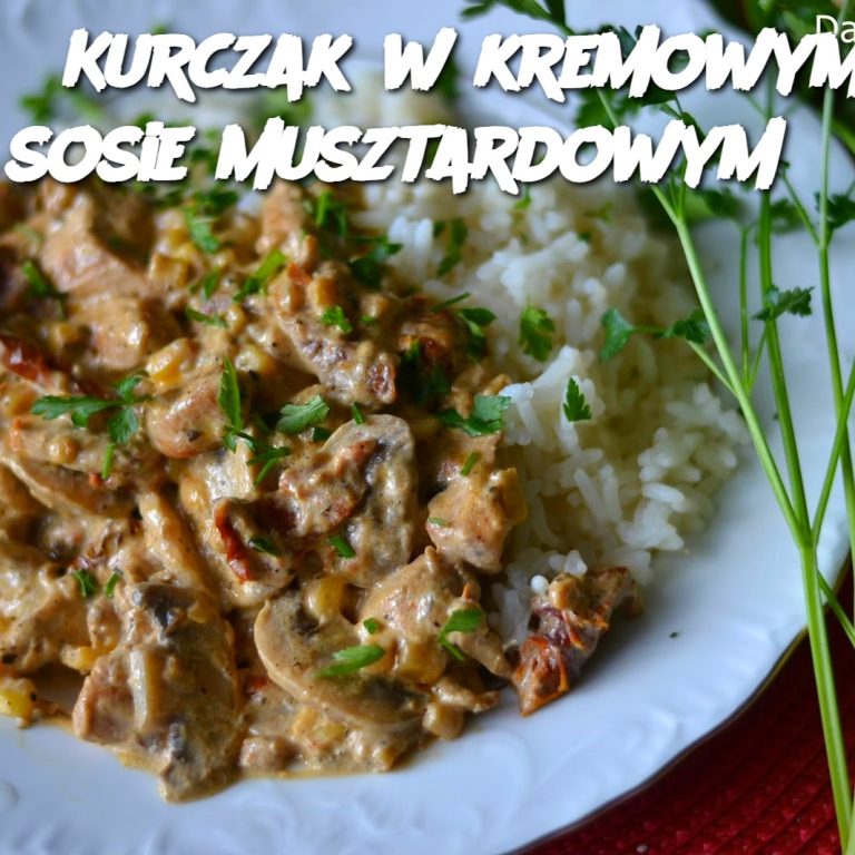 Kurczak w kremowym sosie musztardowym