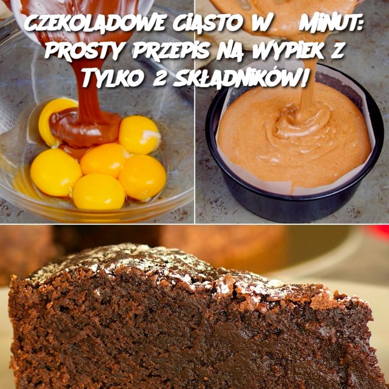 Czekoladowe Ciasto w 5 Minut: Prosty Przepis na Wypiek z Tylko 2 Składników!