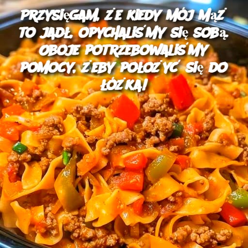 Przysięgam, że kiedy mój mąż to jadł, opychaliśmy się sobą. Oboje potrzebowaliśmy pomocy, żeby położyć się do łóżka!