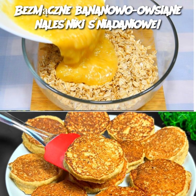 Bezmączne bananowo-owsiane naleśniki śniadaniowe!