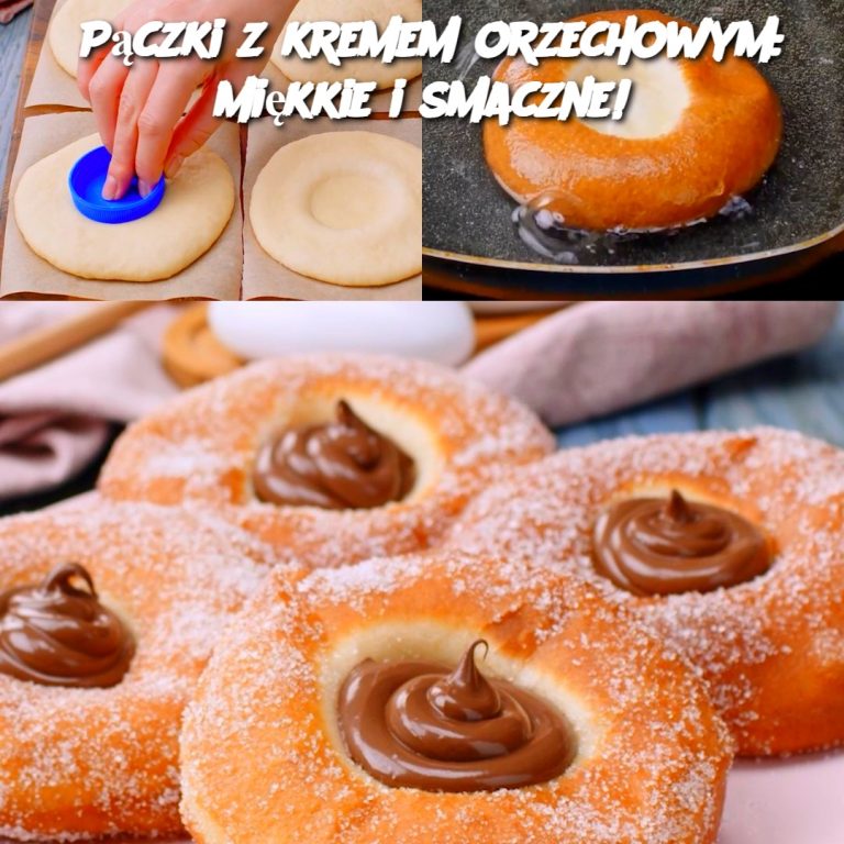 Pączki z kremem orzechowym: miękkie i smaczne!