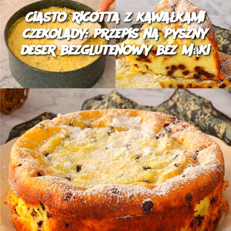 Ciasto ricotta z kawałkami czekolady: Przepis na pyszny deser bezglutenowy bez mąki