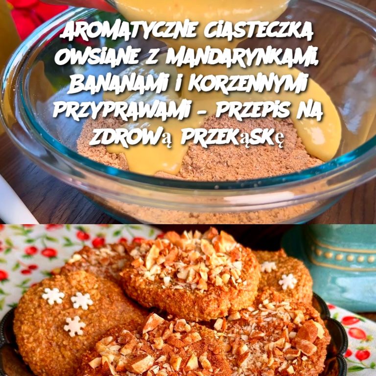 Aromatyczne Ciasteczka Owsiane z Mandarynkami, Bananami i Korzennymi Przyprawami – Przepis na Zdrową Przekąskę