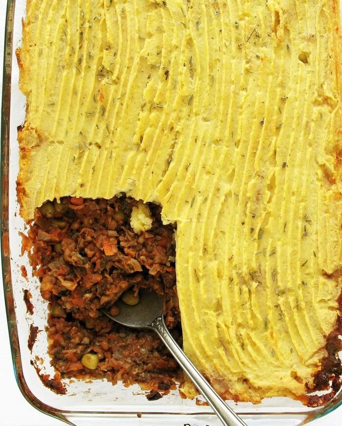 Zapiekanka pasterska / wiejska, wegański shepherd’s pie