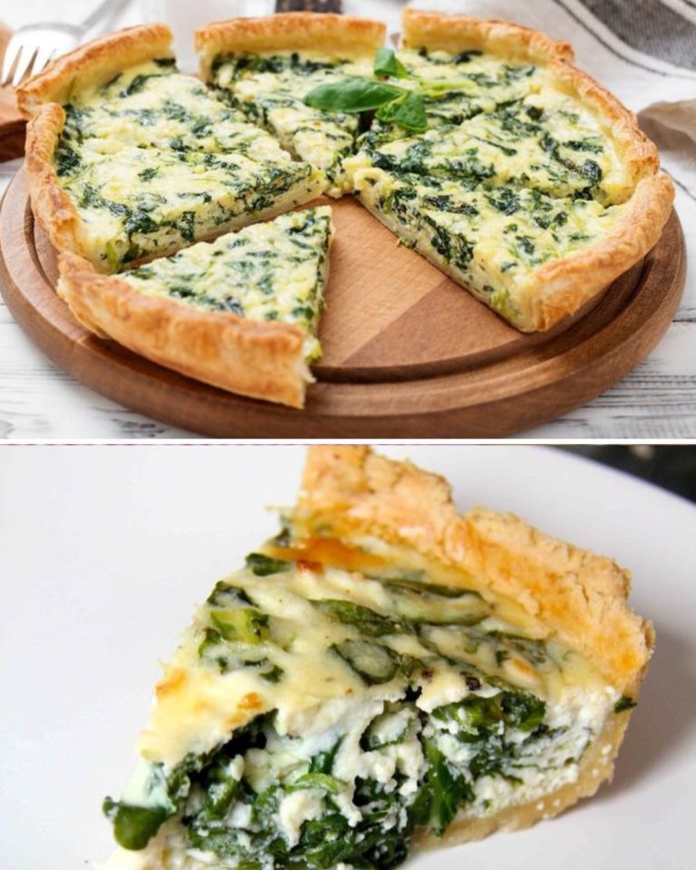 🥬🥘 Quiche cu spanac – Ușoară, Gustoasă și Hrănitoare! 🥚✨