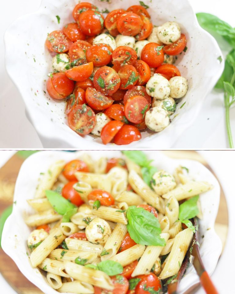 🥗Salata Caprese cu Paste 🍅🧀