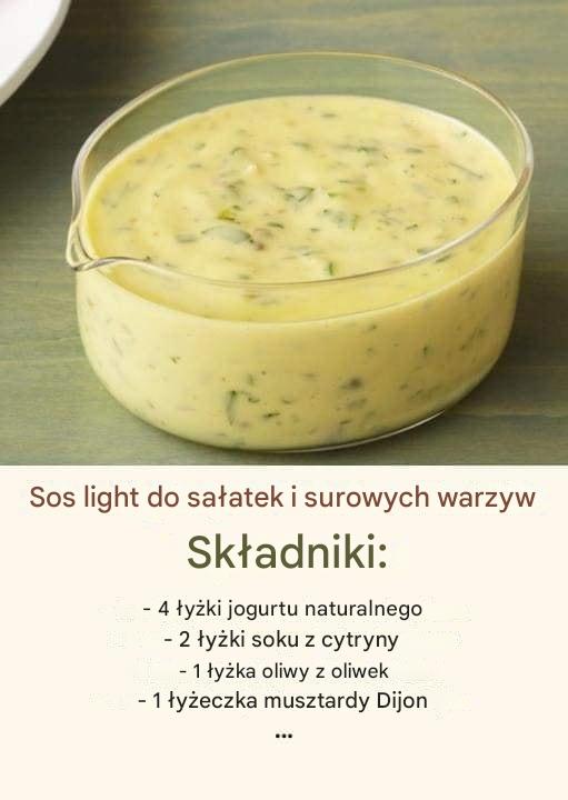 Sos light do sałatek i surowych warzyw